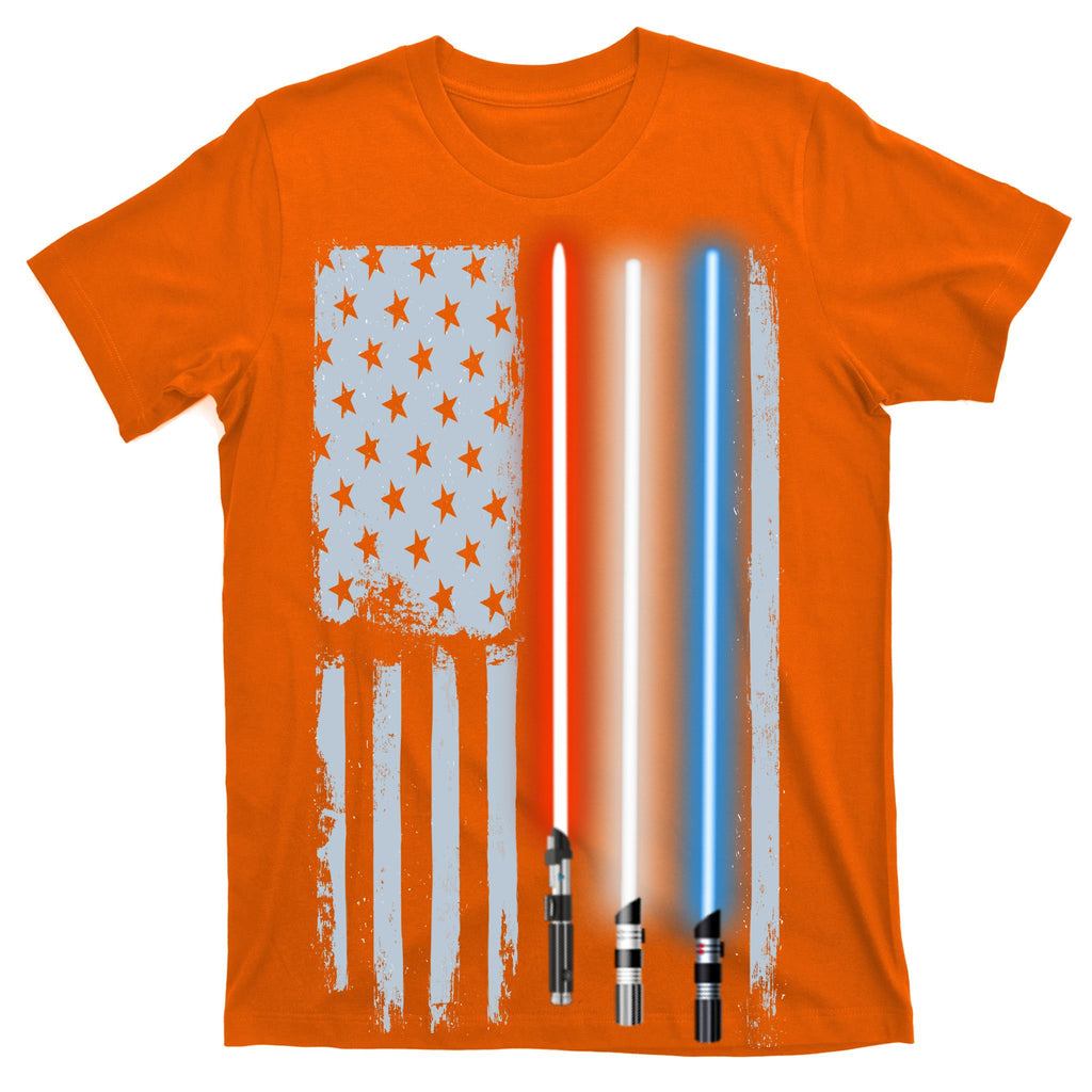 American Lightsaber Flag T-Shirt