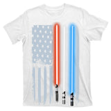 American Lightsaber Flag T-Shirt