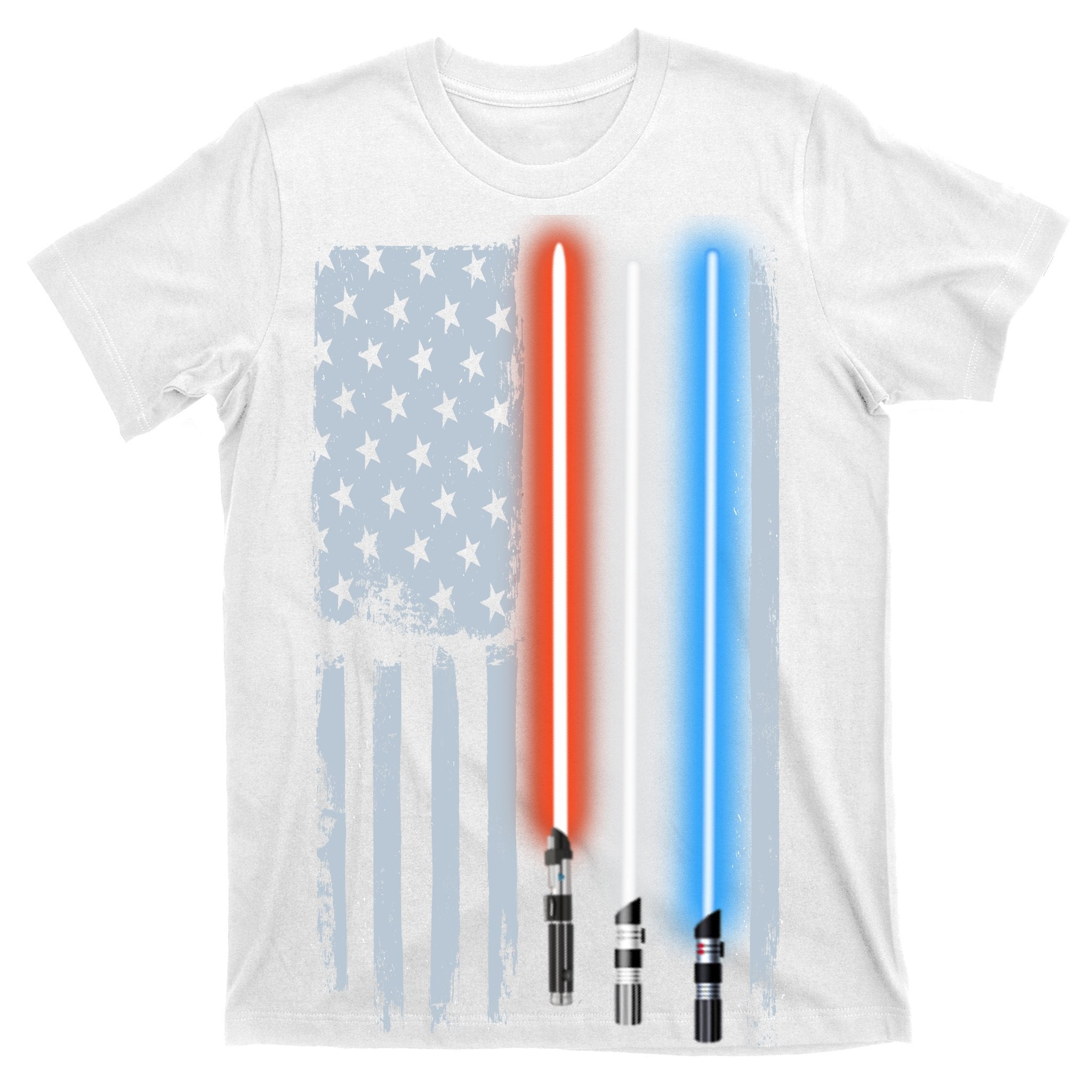 American Lightsaber Flag T-Shirt