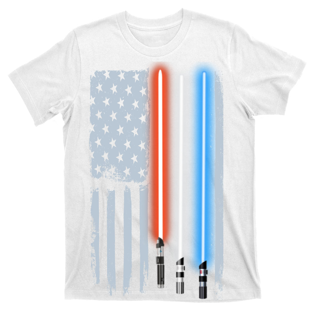 American Lightsaber Flag T-Shirt