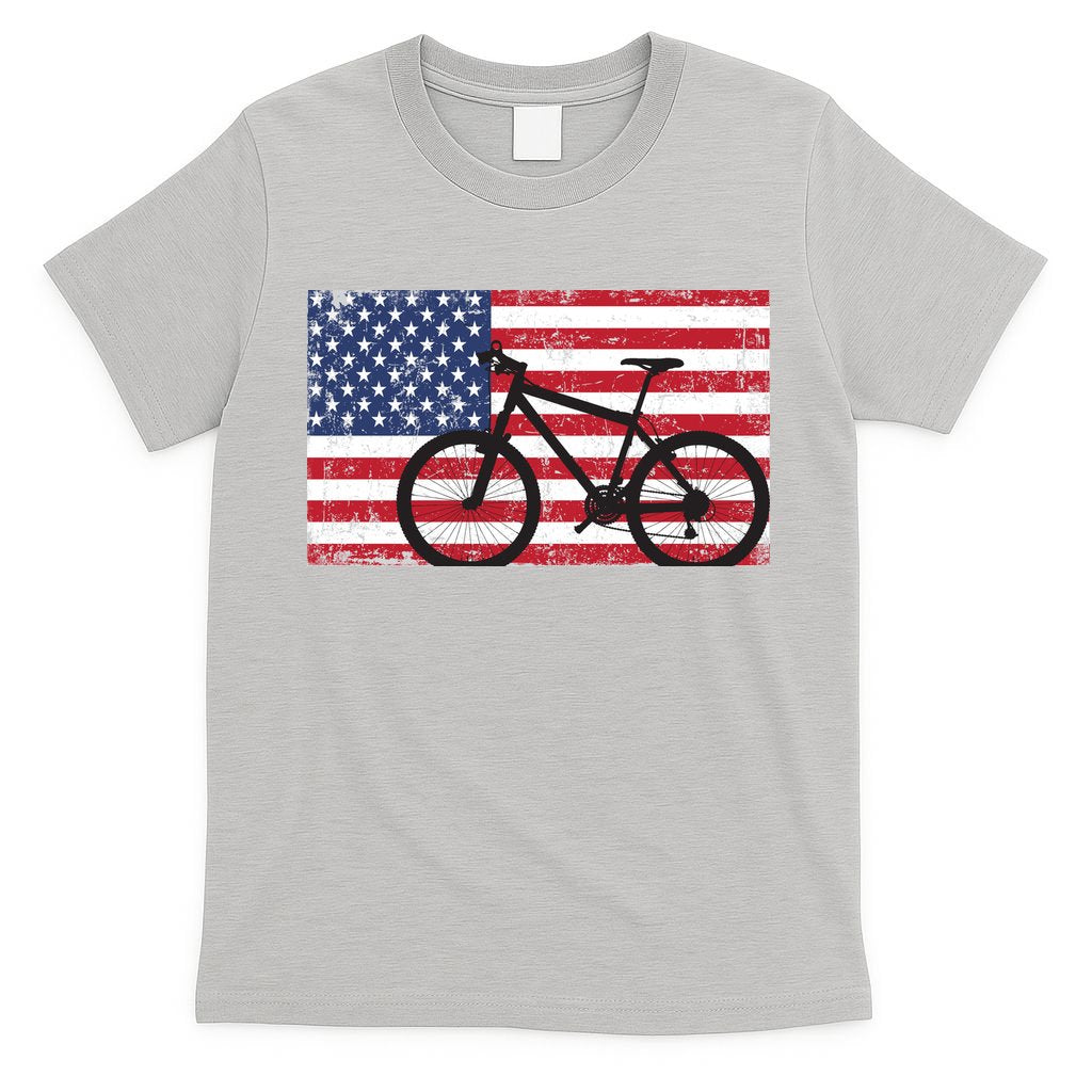American Mountain Bike USA Flag T-Shirt