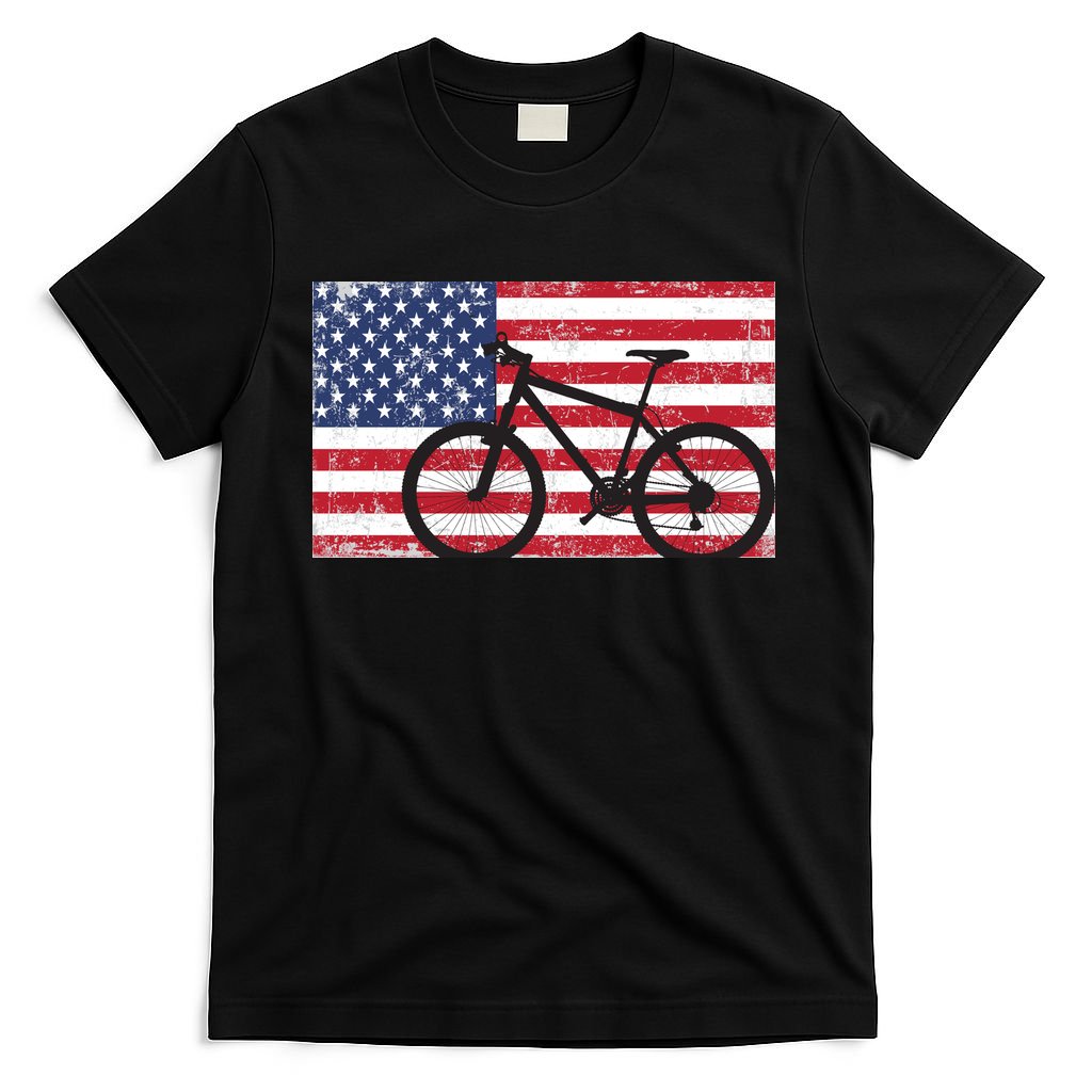 American Mountain Bike USA Flag T-Shirt