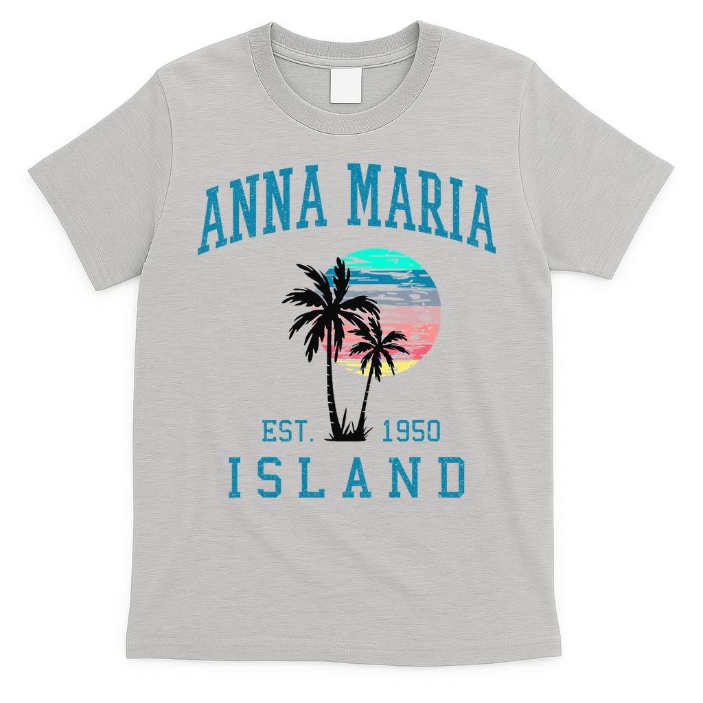 Anna Maria Island Florida Vintage Beach Palm Trees Summer T-Shirt