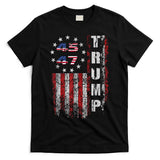 American Made Trump Merchandise Trump 45 47 Flag 2025 T-Shirt