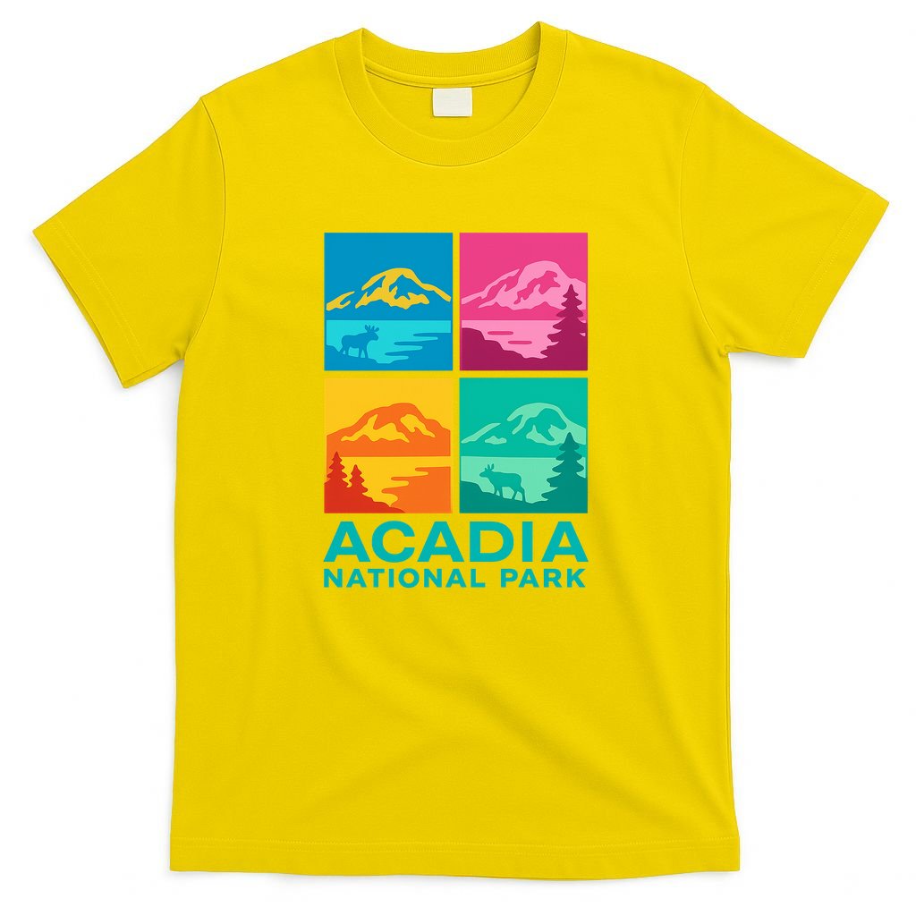 Acadia National Park Warhol Style T-Shirt