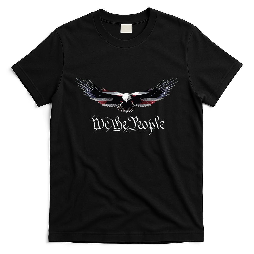 American Patriot Freedom Eagle Usa Flag T-Shirt