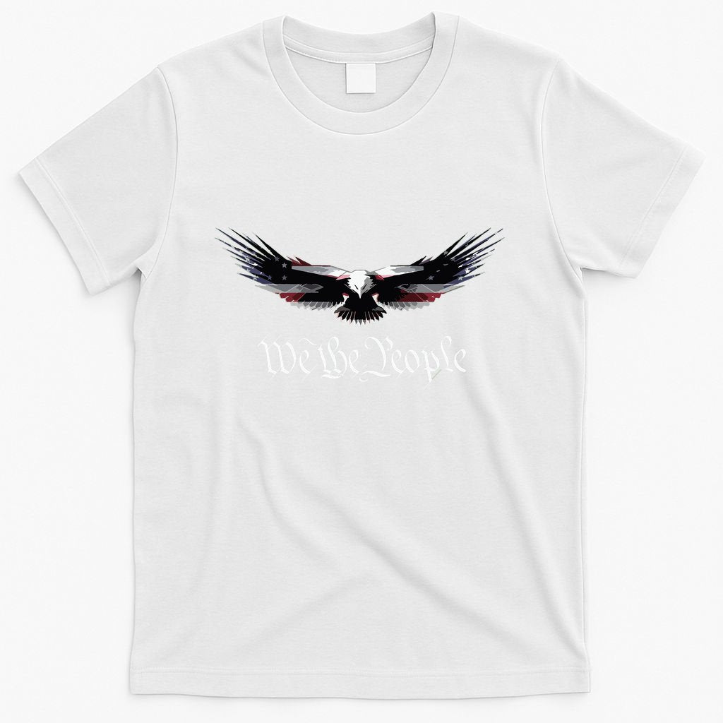 American Patriot Freedom Eagle Usa Flag T-Shirt