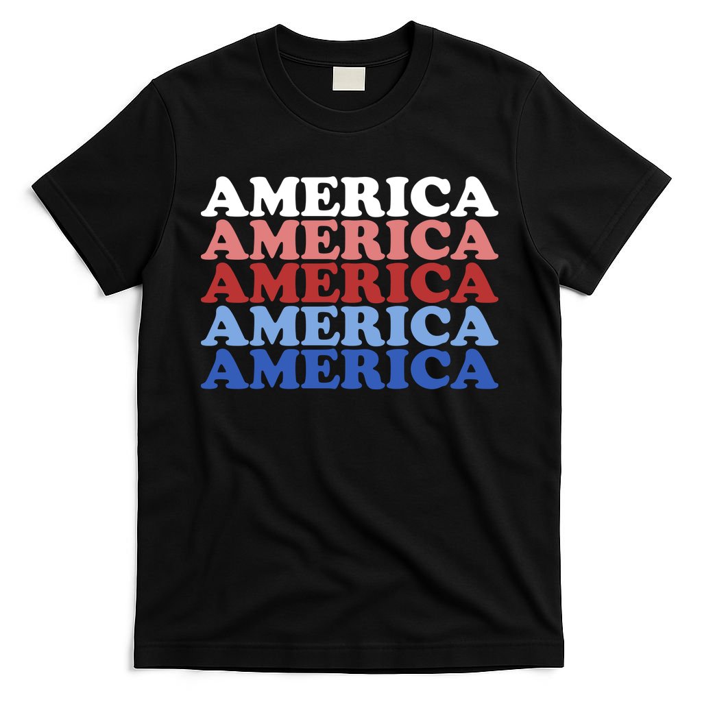 America Retro 4th Of July T-Shirt
