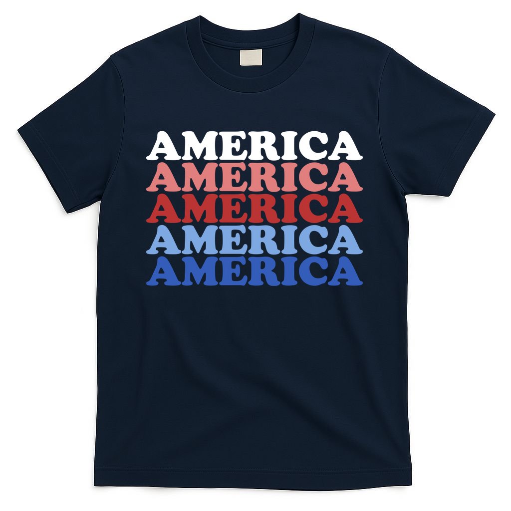 America Retro 4th Of July T-Shirt