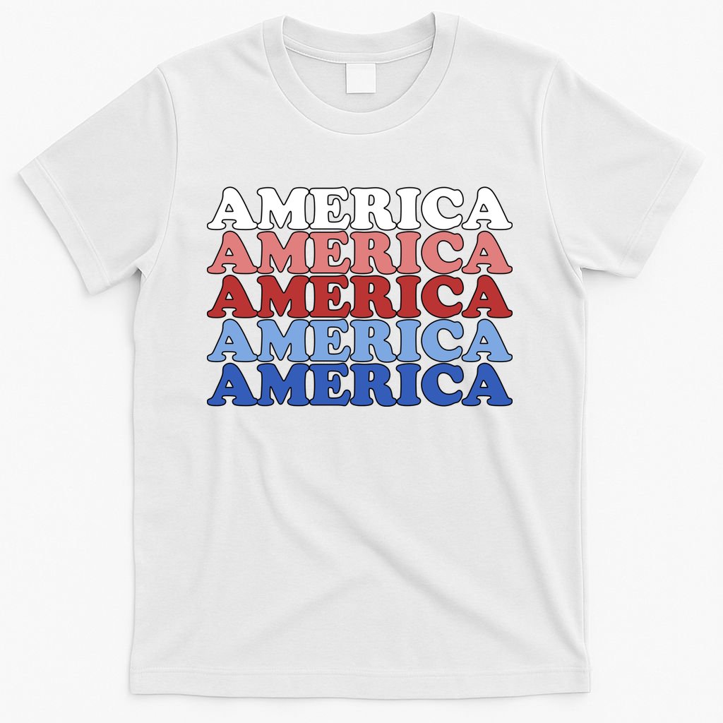 America Retro 4th Of July T-Shirt