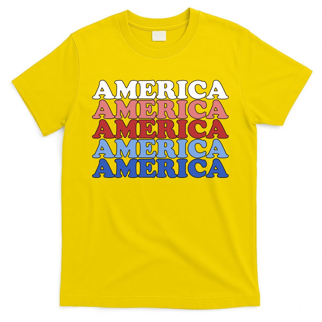 America Retro 4th Of July T-Shirt