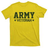 Army Veteran Distress Logo T-Shirt