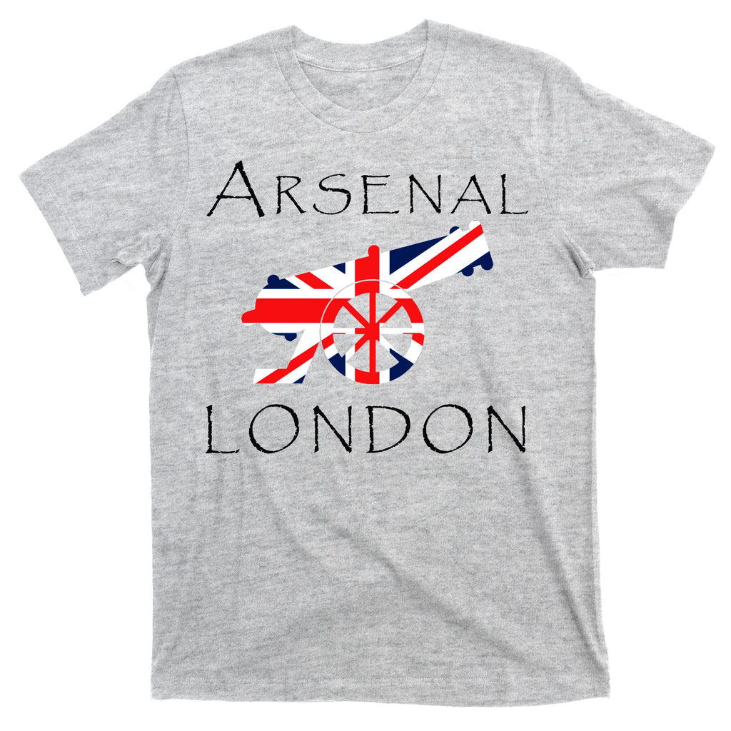 Arsenal London Soccer Jersey Cannon Union Jack  T-Shirt