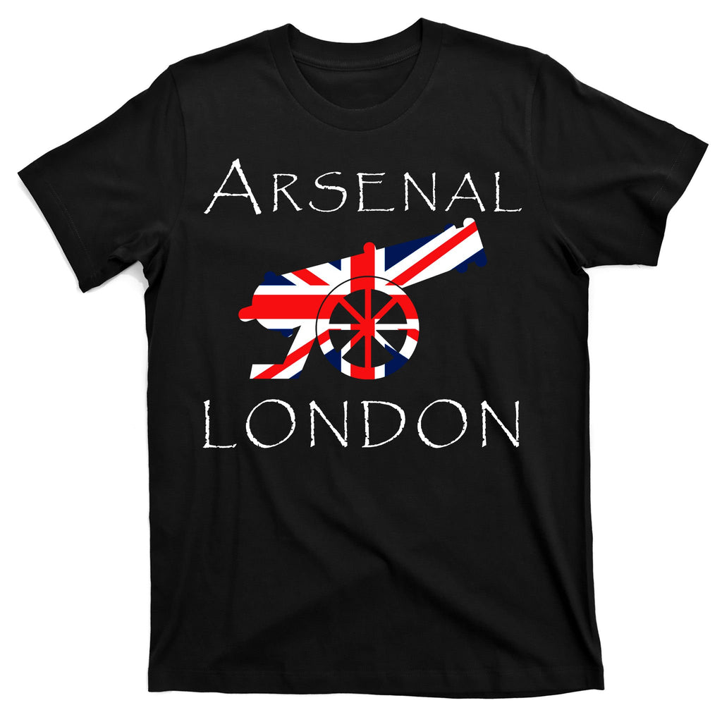 Arsenal London Soccer Jersey Cannon Union Jack  T-Shirt