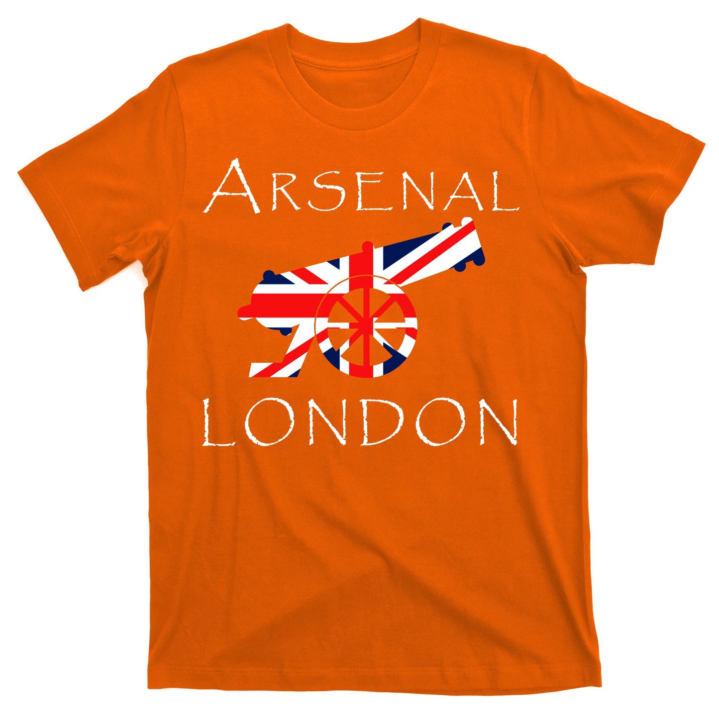 Arsenal London Soccer Jersey Cannon Union Jack  T-Shirt