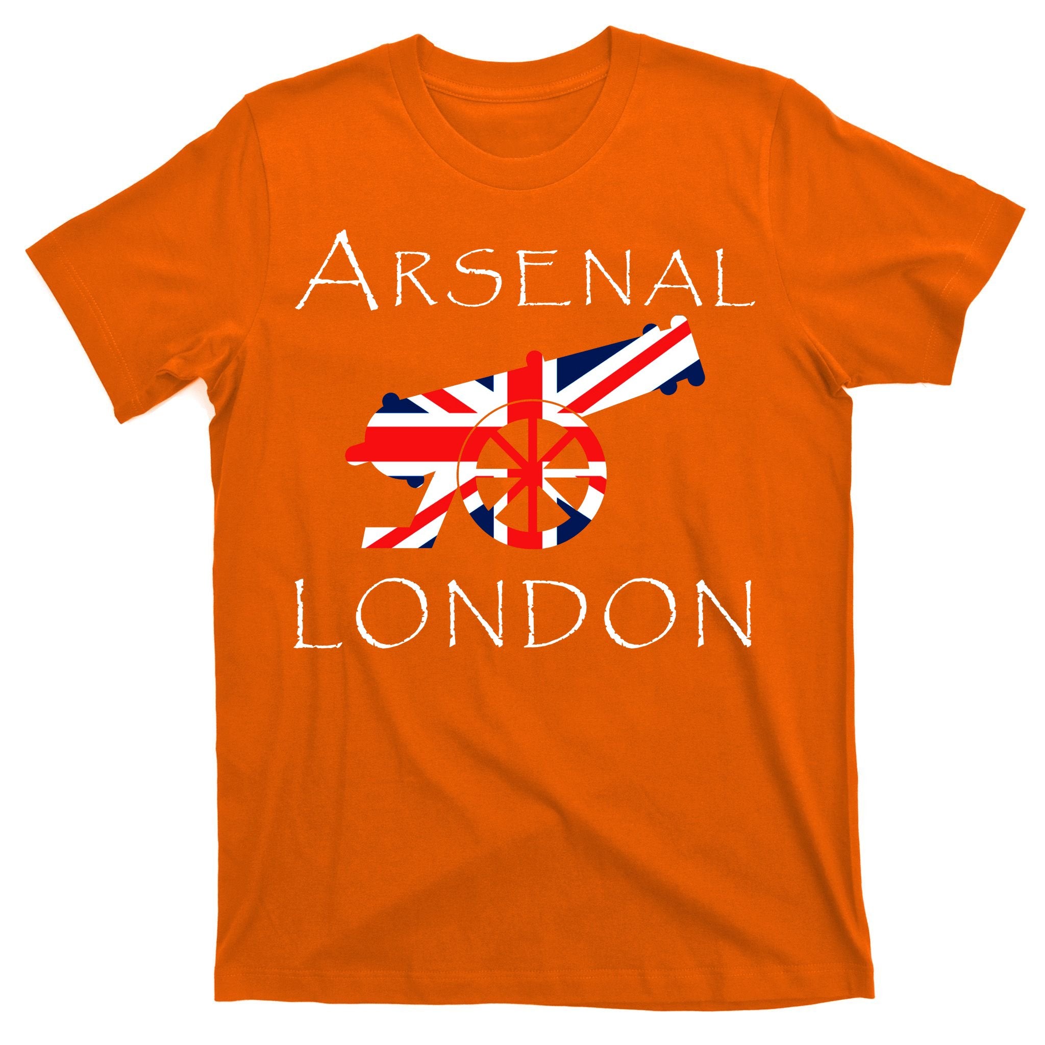 Arsenal London Soccer Jersey Cannon Union Jack  T-Shirt