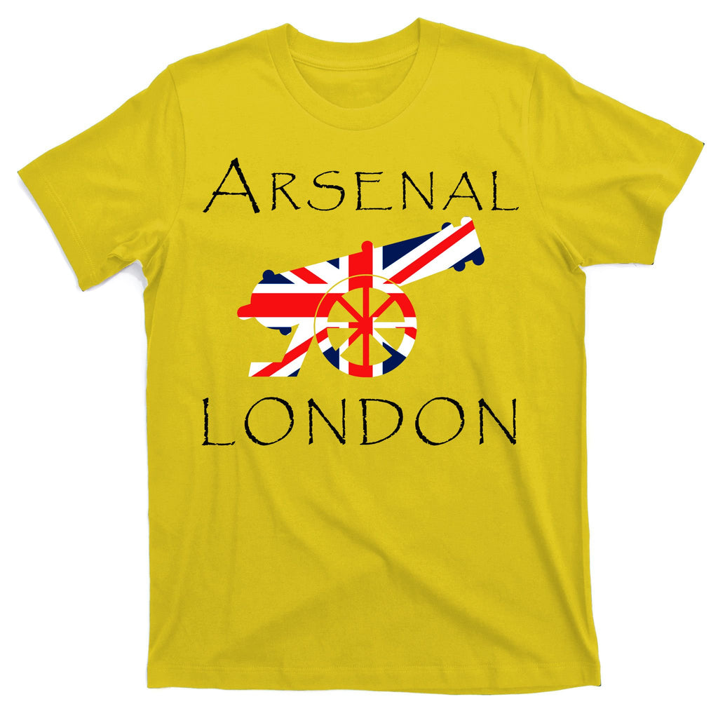 Arsenal London Soccer Jersey Cannon Union Jack  T-Shirt