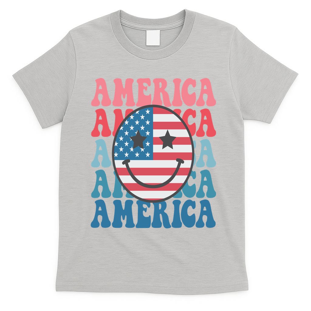 America Smiley Face T-Shirt