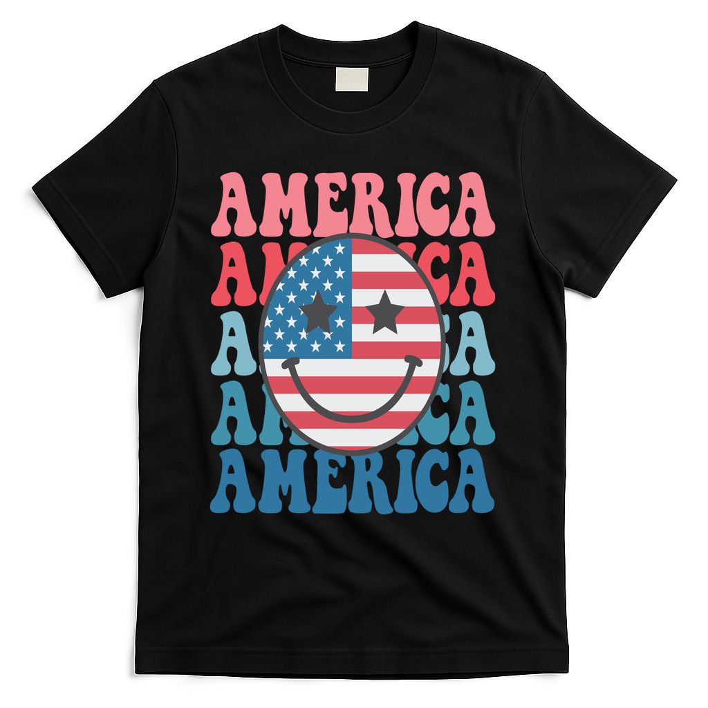 America Smiley Face T-Shirt