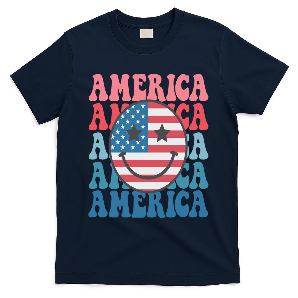 America Smiley Face T-Shirt