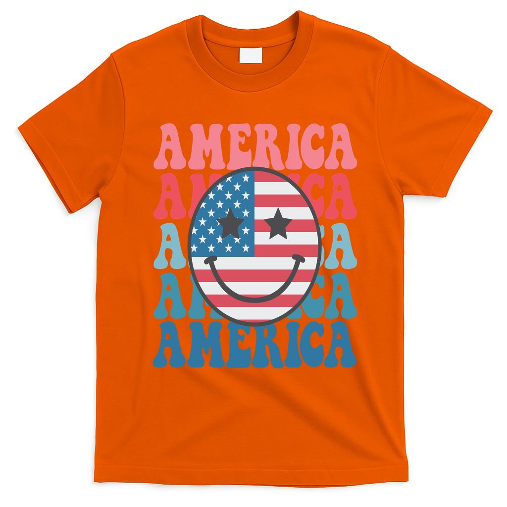 America Smiley Face T-Shirt