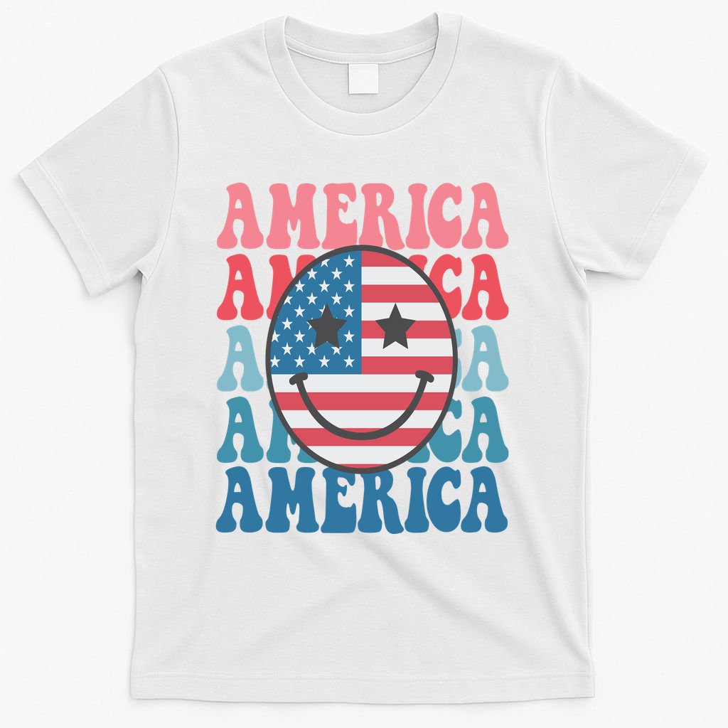 America Smiley Face T-Shirt