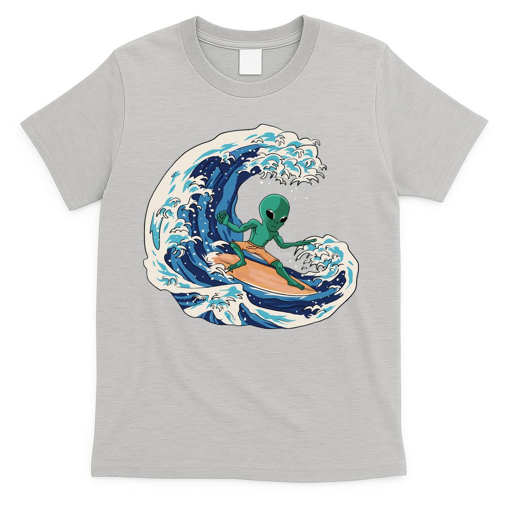 Alien Surfing Summer Surfer T-Shirt