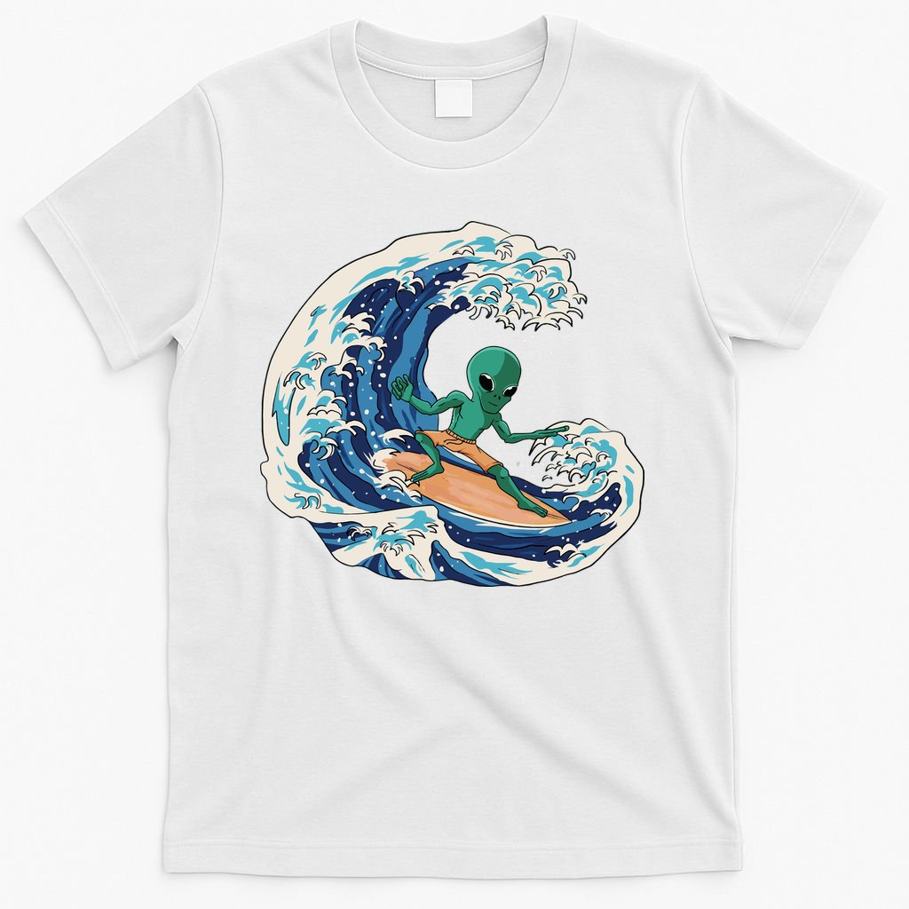 Alien Surfing Summer Surfer T-Shirt