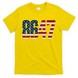 Anti Trump 8647 86 47th President US Flag T-Shirt