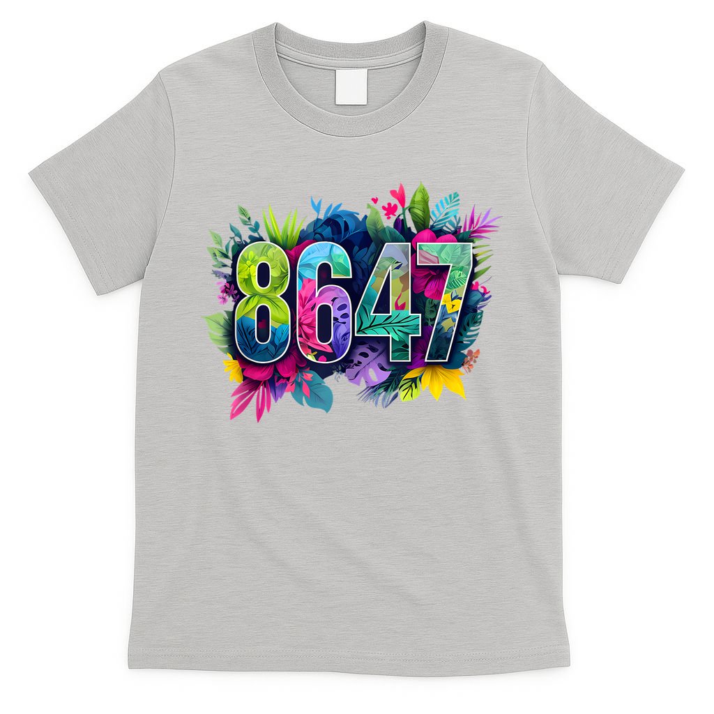 Anti Trump 8647 Floral Resist 86 47 Impeach Trump Impeach 47 Tank Top T-Shirt