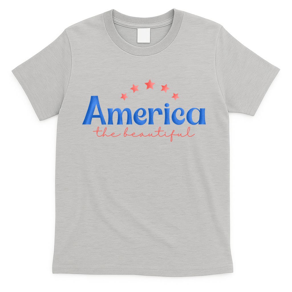 America The Beautiful 4th Of July Star T-Shirt