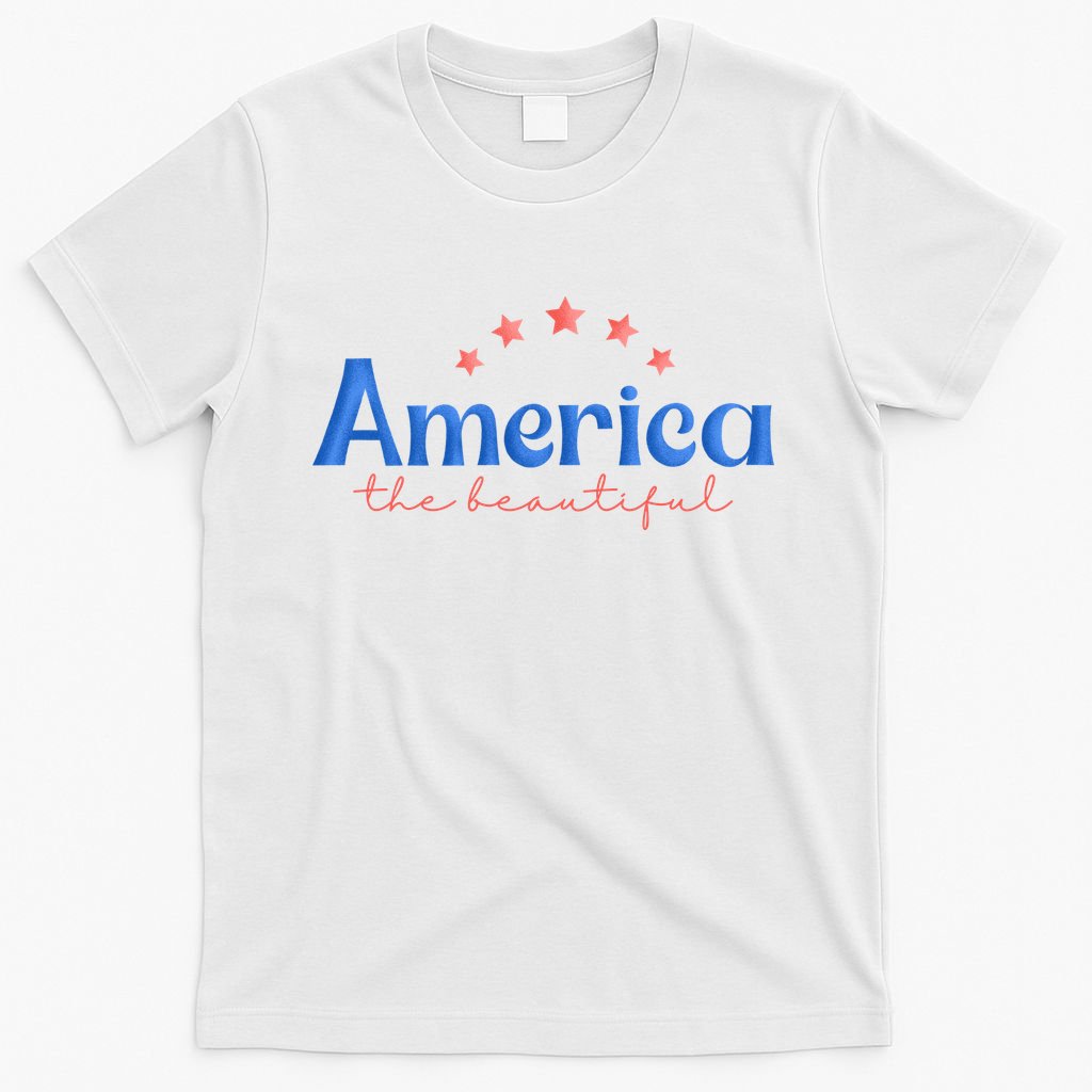 America The Beautiful 4th Of July Star T-Shirt