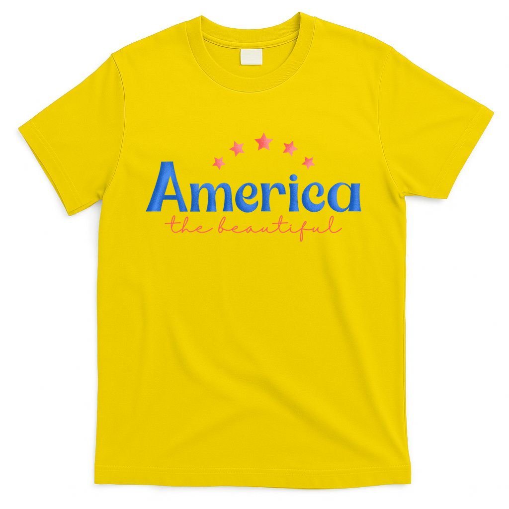 America The Beautiful 4th Of July Star T-Shirt