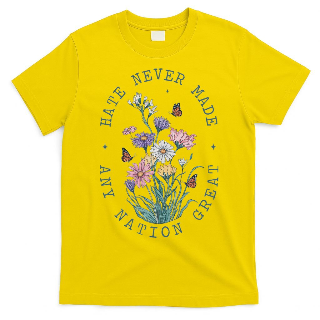 Anti Trump Floral Butterflies Democrat President Liberal T-Shirt