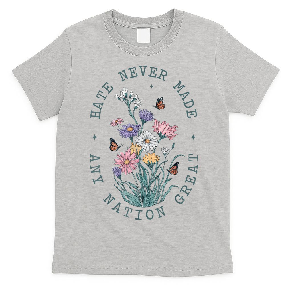 Anti Trump Floral Butterflies Democrat President Liberal T-Shirt