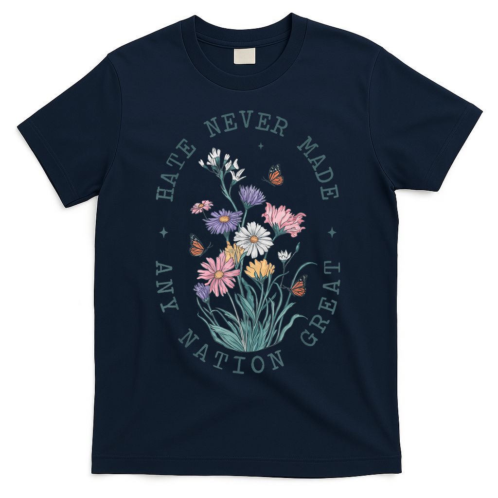 Anti Trump Floral Butterflies Democrat President Liberal T-Shirt