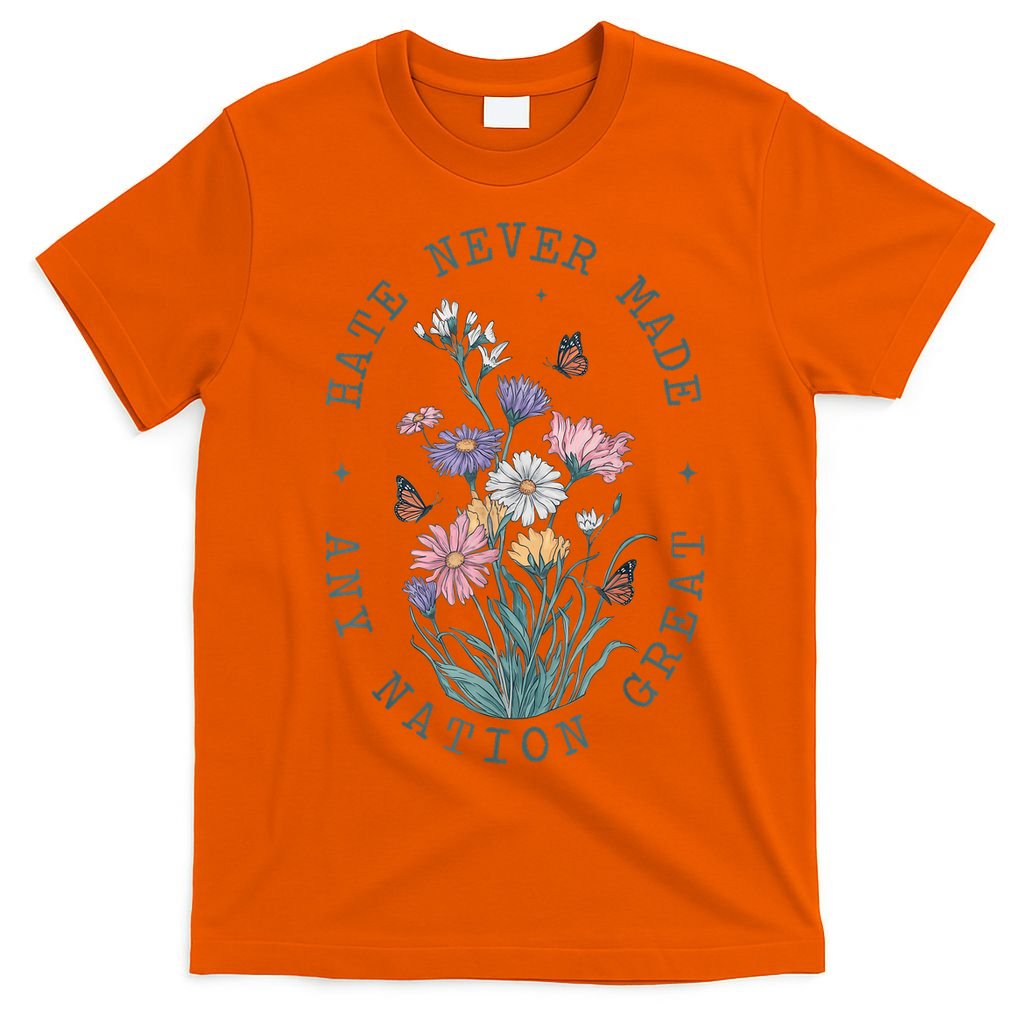 Anti Trump Floral Butterflies Democrat President Liberal T-Shirt