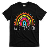 AVID Teacher Gifts Boho Rainbow Back To School Appreciation T-Shirt