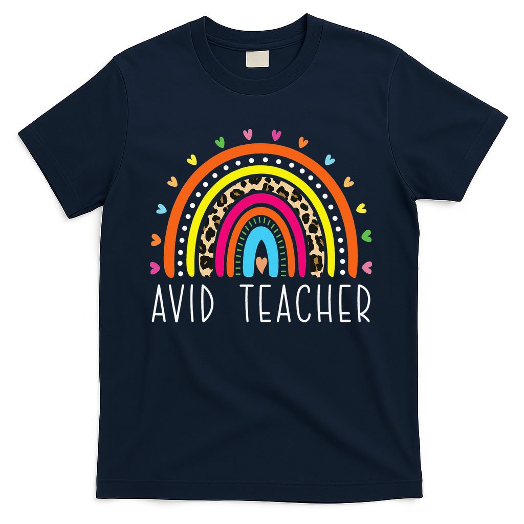 AVID Teacher Gifts Boho Rainbow Back To School Appreciation T-Shirt