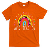 AVID Teacher Gifts Boho Rainbow Back To School Appreciation T-Shirt