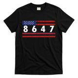 Anti Trump Impeach 47 8647 47th President US Flag T-Shirt