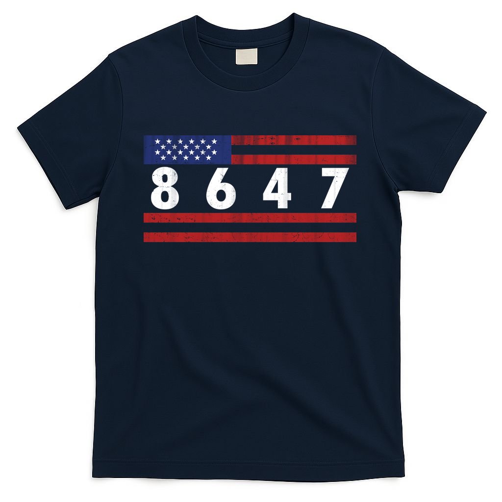 Anti Trump Impeach 47 8647 47th President US Flag T-Shirt