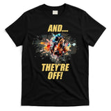 And They're Off Horse Racing Sports Fan T-Shirt
