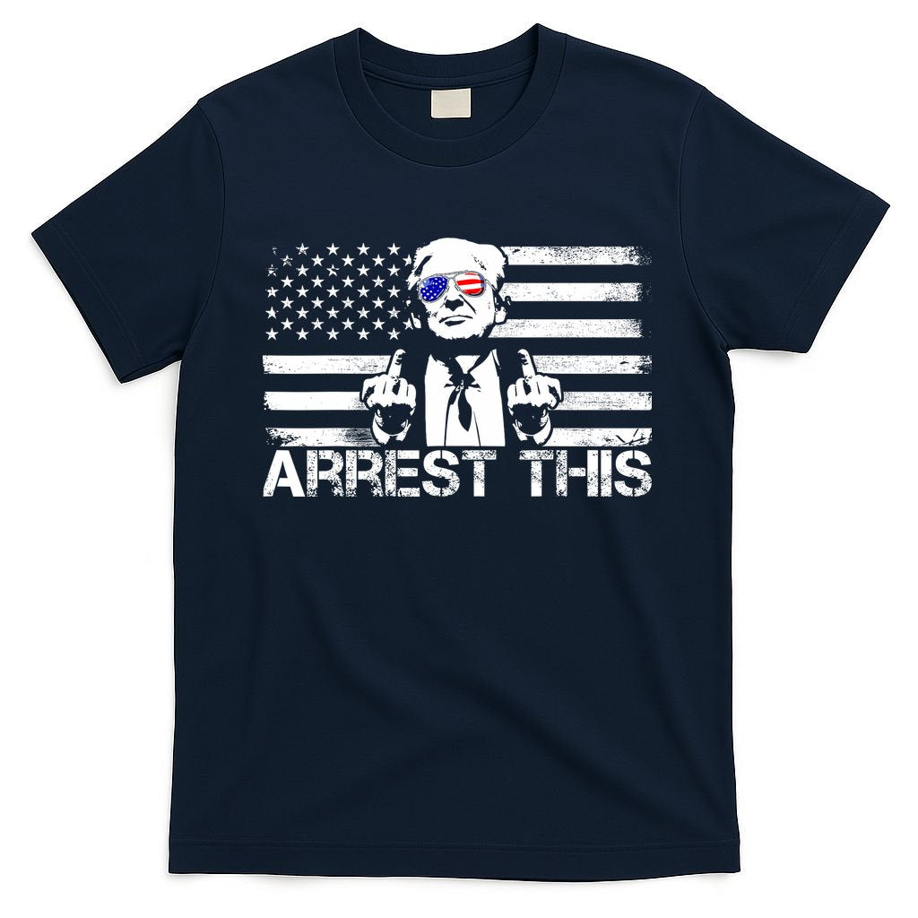 Arrest This Trump Fingers Pro Trump 2024 Trump Arrest This T-Shirt