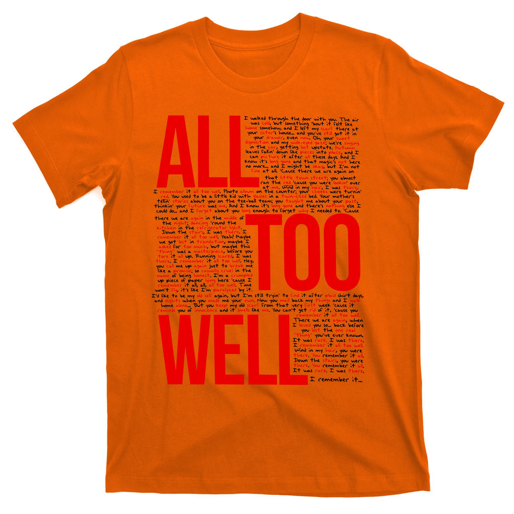 All Too Well Swiftie T-Shirt