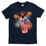 America USA Flag Eagle Fireworks T-Shirt