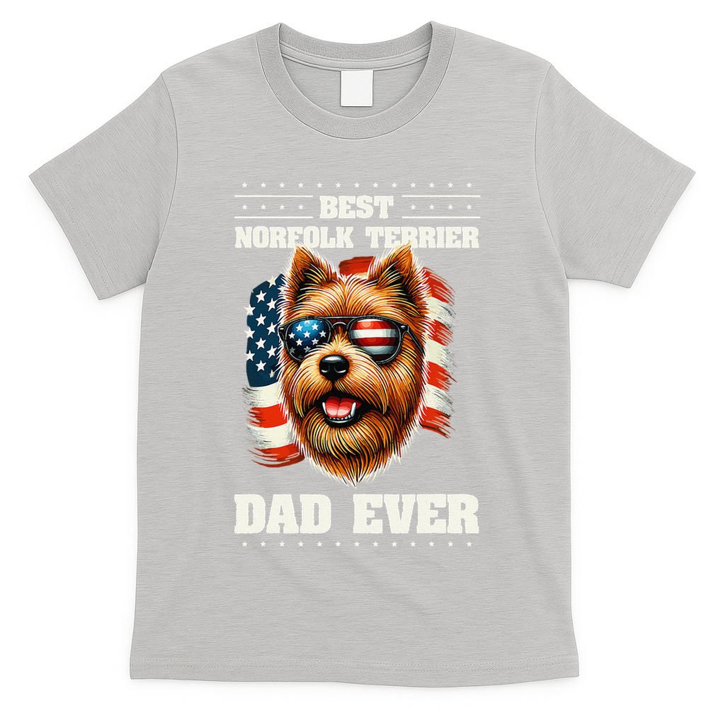 American Usa Flag Norfolk Terrier Terriers 4th Of July T-Shirt