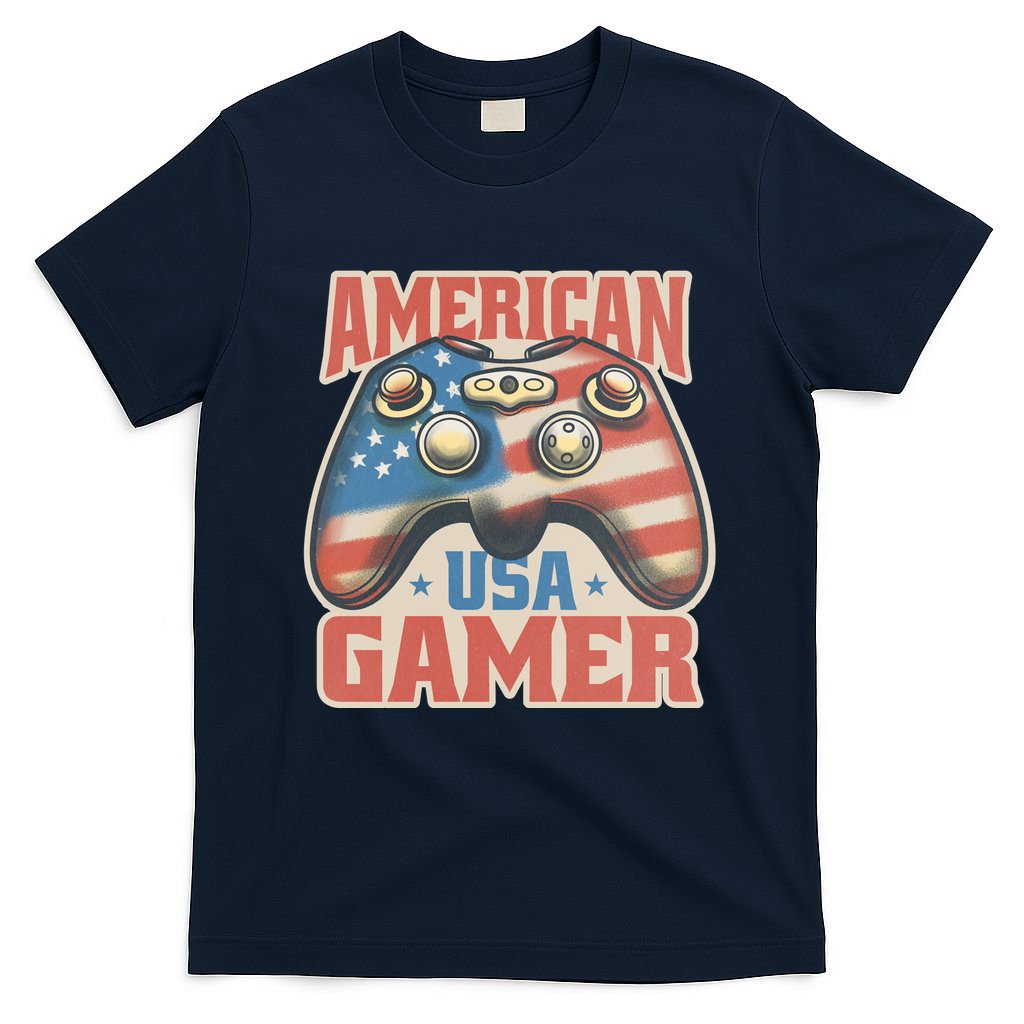 American USA Gamer Vintage T-Shirt