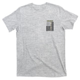 Army United States Thin Camo Line Flag Front And Back T-Shirt