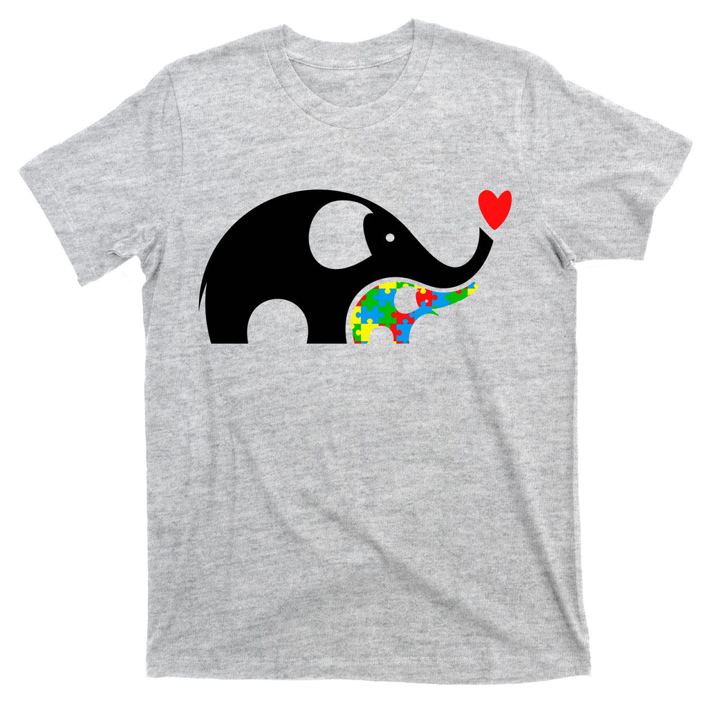 Autism Awareness Mother Baby Elephant  T-Shirt